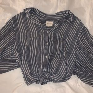 Boho flowy button up shirt